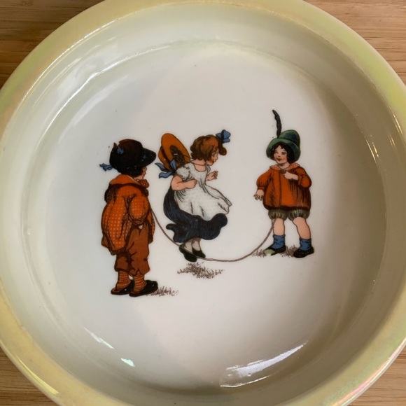 Antique Retsch & Co. Wunsiedel Bavaria Porcelain Child's Dinner Bowl Dish rare - Picture 6 of 8